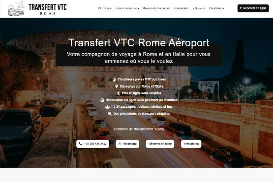 transfert-vtc-rome-aeroport-bienvenue